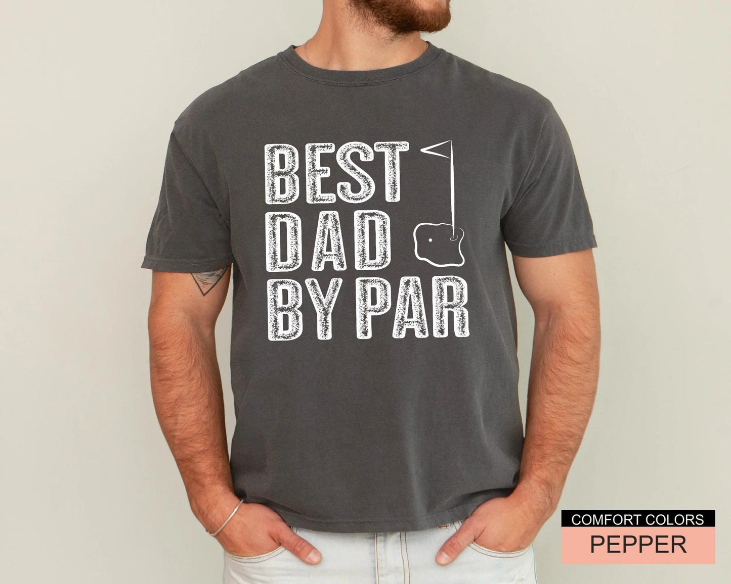 Best Dad By Par Shirt, Golf Lover Dad Shirt, Father's Day Gift for Golf Player Dad, Golfing Father Gift, Father Birthday Gift