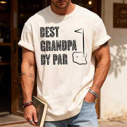 Best Grandpa By Par Shirt, Golf Player Grandpa Golf Gift Shirt, Custom Grandpa Gift Golfing Shirt, Golf Player Papa Gift for Father's Day
