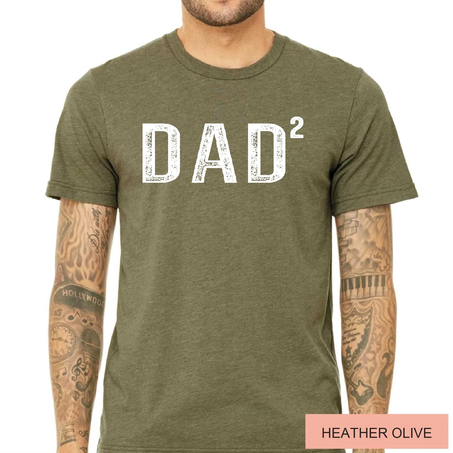 Dad Squared Shirt: Father of Two, Comfort Colors Tee