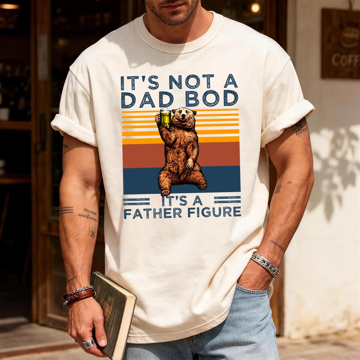 It's Not A Dad Bod Father Figure T-Shirt, Husband Gift