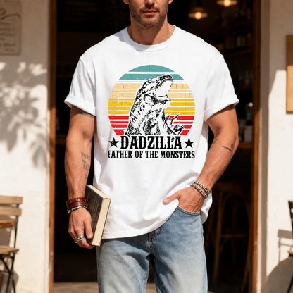Funny Dadzilla T-Shirt: Father of Monsters, Dad Birthday Gift