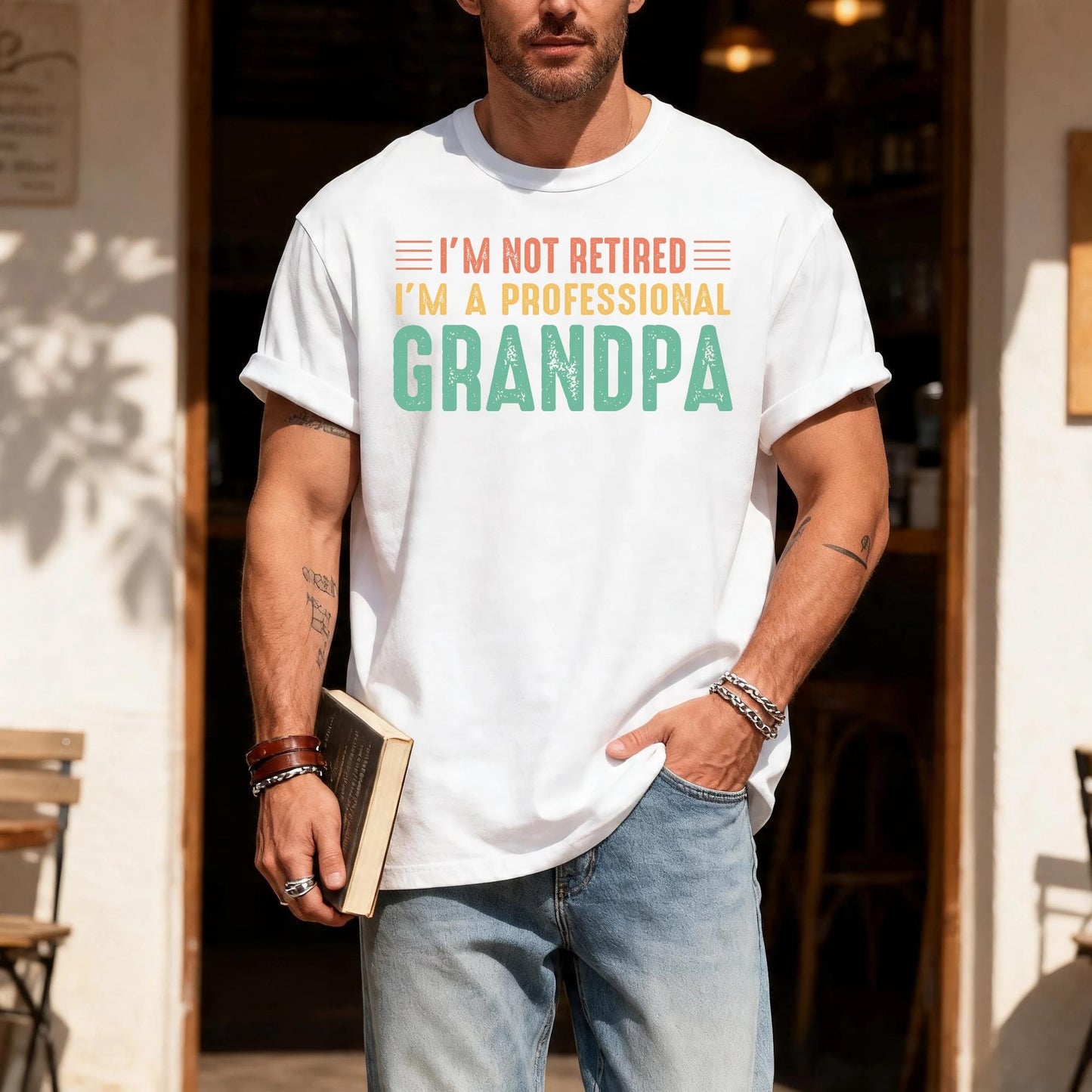 Funny Grandpa Shirt, I'm Not Retired I'm a Professional Grandpa, Retirement Gift for Grandfather, Cool Papa Shirt for Father's Day Gift