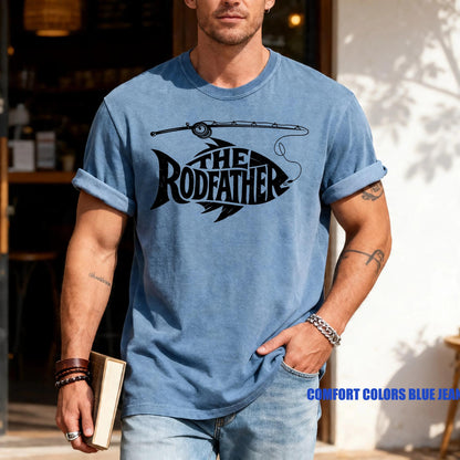 The Rodfather Shirt: Funny Fisherman Dad Gift