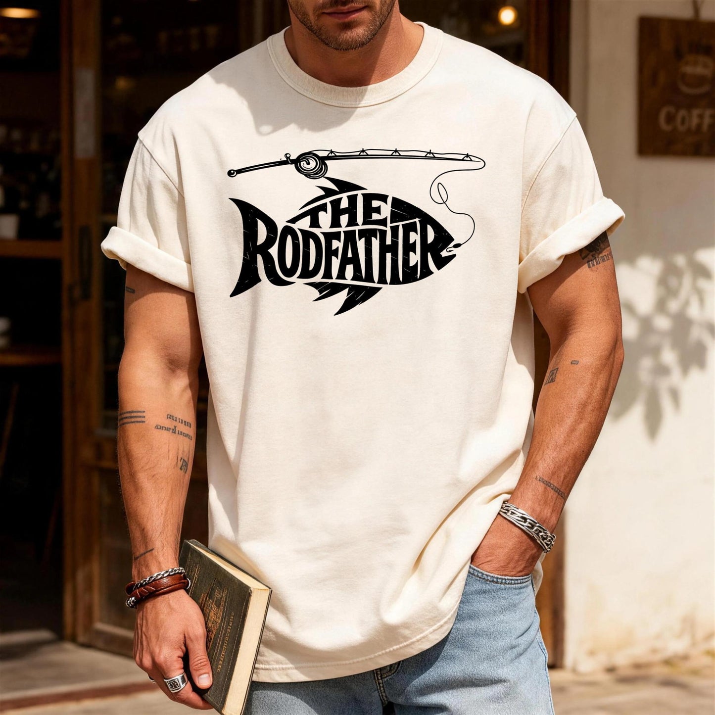 The Rodfather Shirt: Funny Fisherman Dad Gift