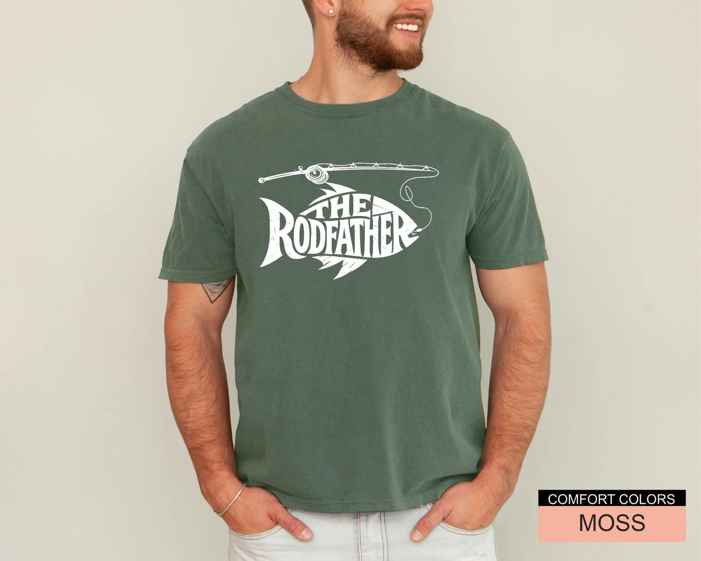 The Rodfather Shirt: Funny Fisherman Dad Gift