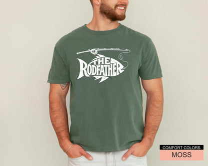The Rodfather Shirt: Funny Fisherman Dad Gift