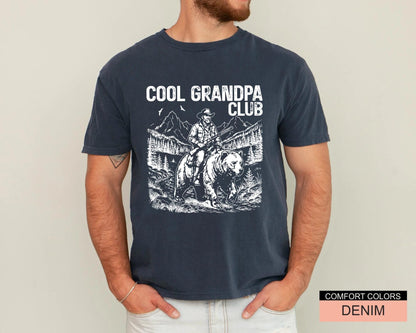 Cool Grandpa Club T-Shirt, Shirt for Grandfather