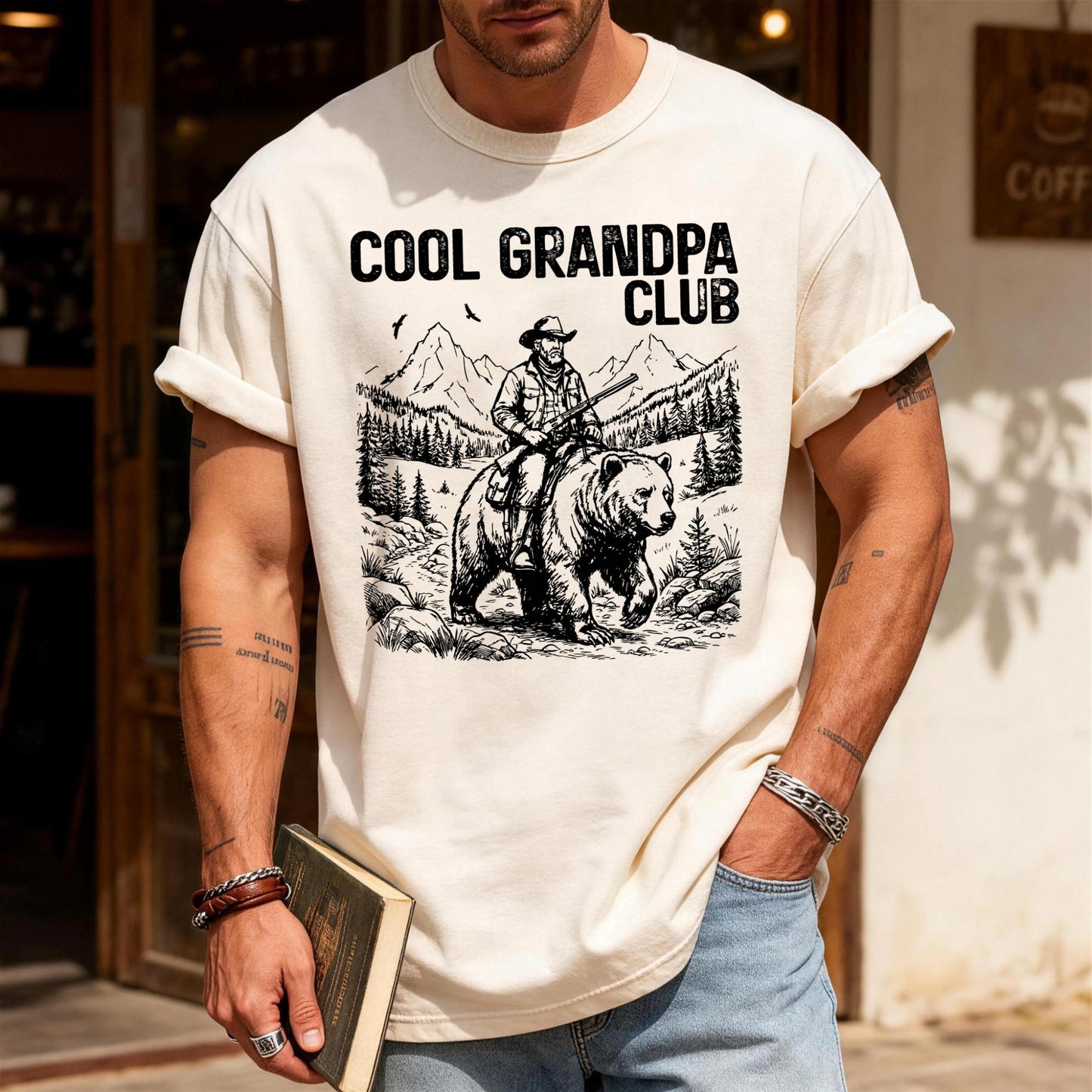 Cool Grandpa Club T-Shirt, Shirt for Grandfather