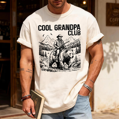 Cool Grandpa Club T-Shirt, Shirt for Grandfather