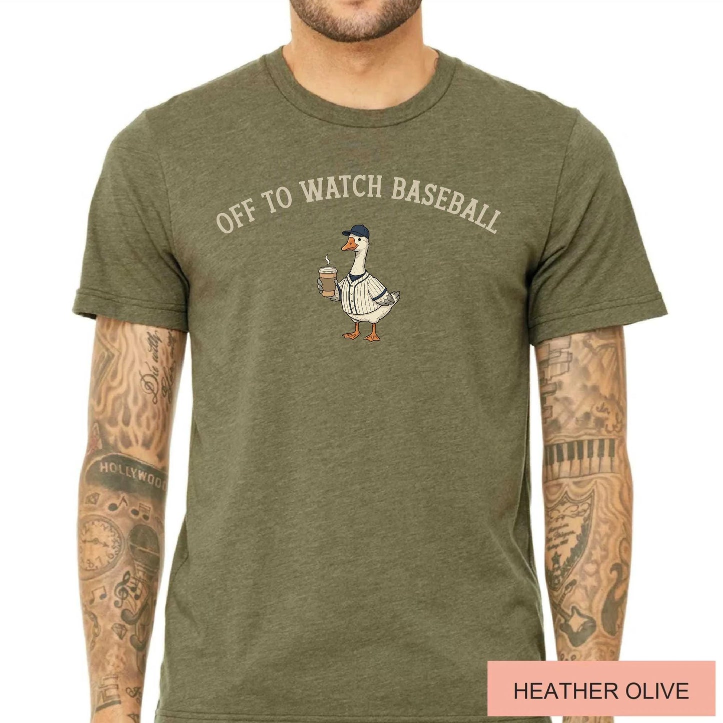 Off To Watch Baseball Pinstripe Goose Shirt, Retro Game Day Sports Fan Gift Tee