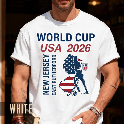 New Jersey East Rutherford Map World Cup USA 2026 Shirt, Soccer Fan Apparel Tee