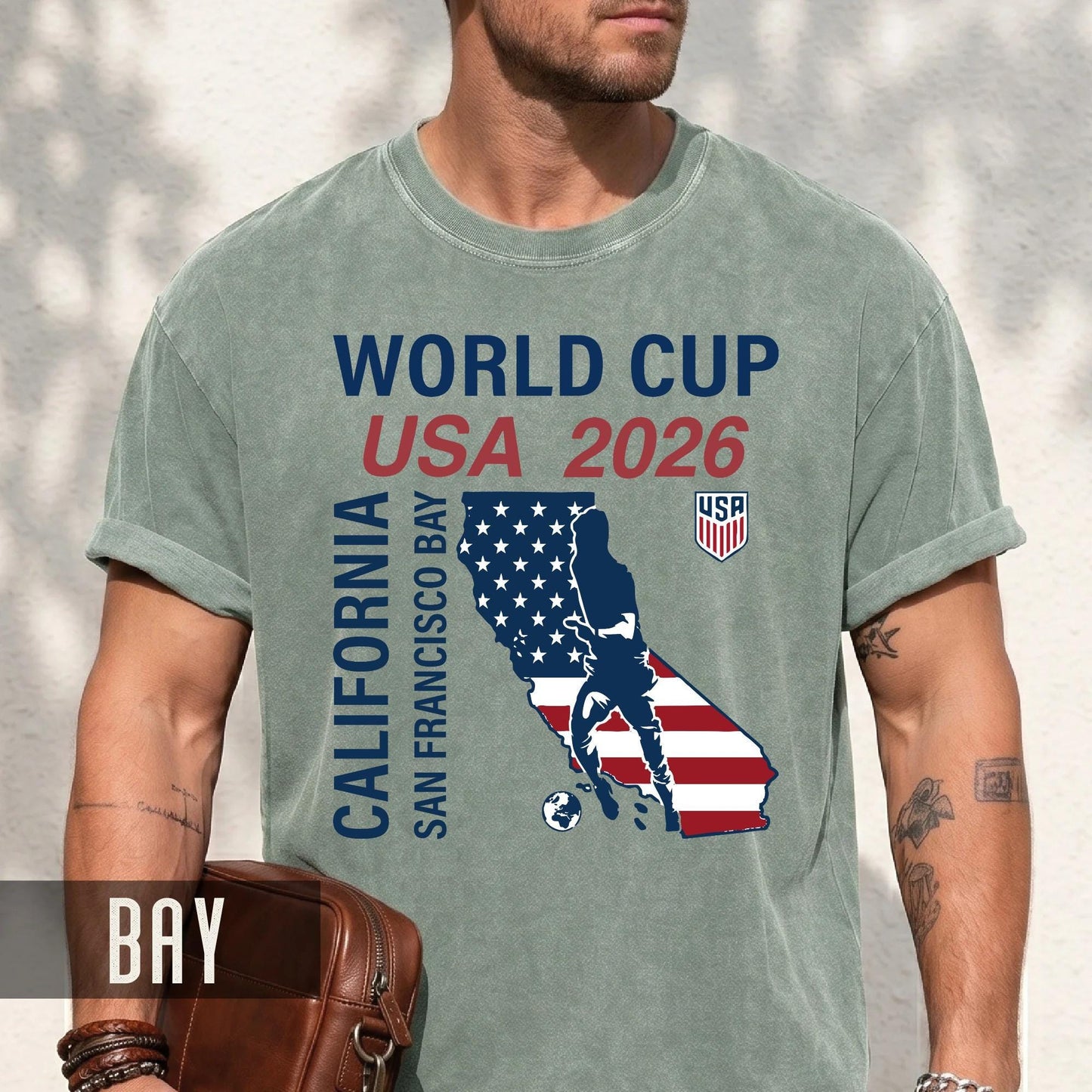 California San Francisco Bay Map World Cup USA 2026 Shirt, Football Fan Gear Souvenir Tee