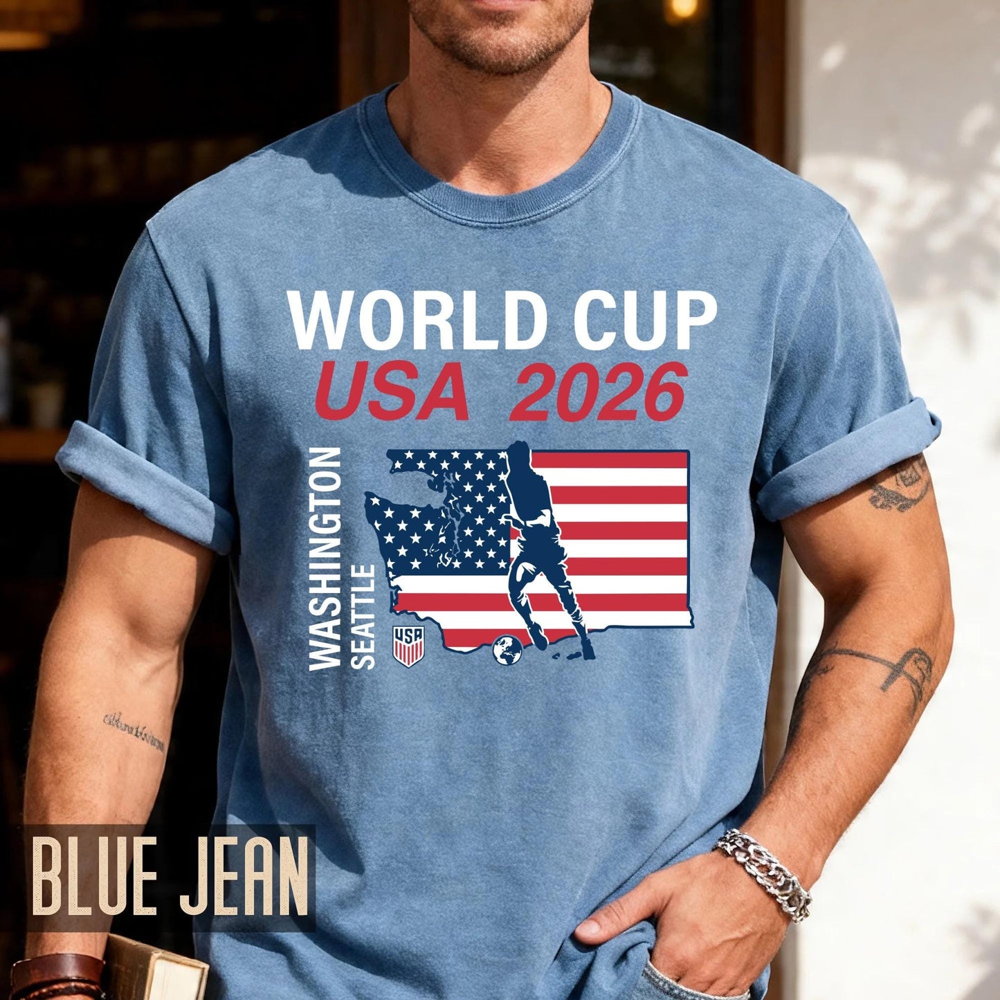 Seattle Washington Map World Cup USA 2026 Shirt, Soccer Fan Gear Host City Souvenir