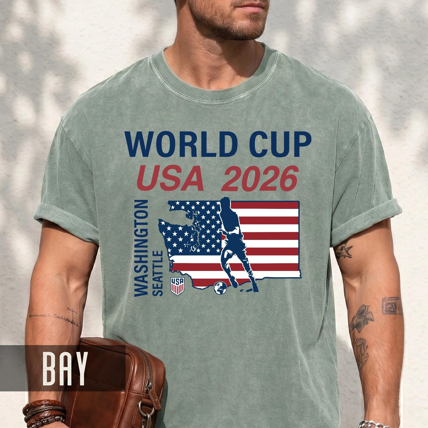 Seattle Washington Map World Cup USA 2026 Shirt, Soccer Fan Gear Host City Souvenir