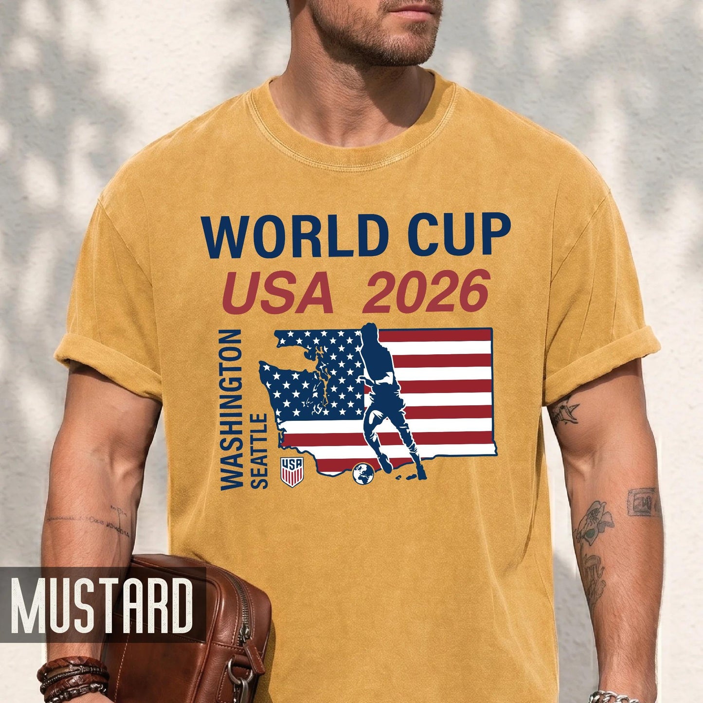Seattle Washington Map World Cup USA 2026 Shirt, Soccer Fan Gear Host City Souvenir