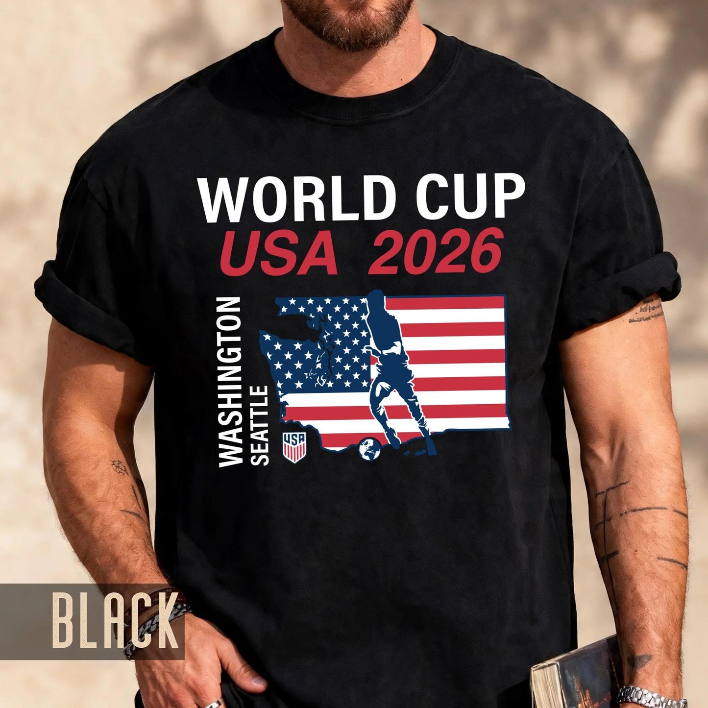 Seattle Washington Map World Cup USA 2026 Shirt, Soccer Fan Gear Host City Souvenir