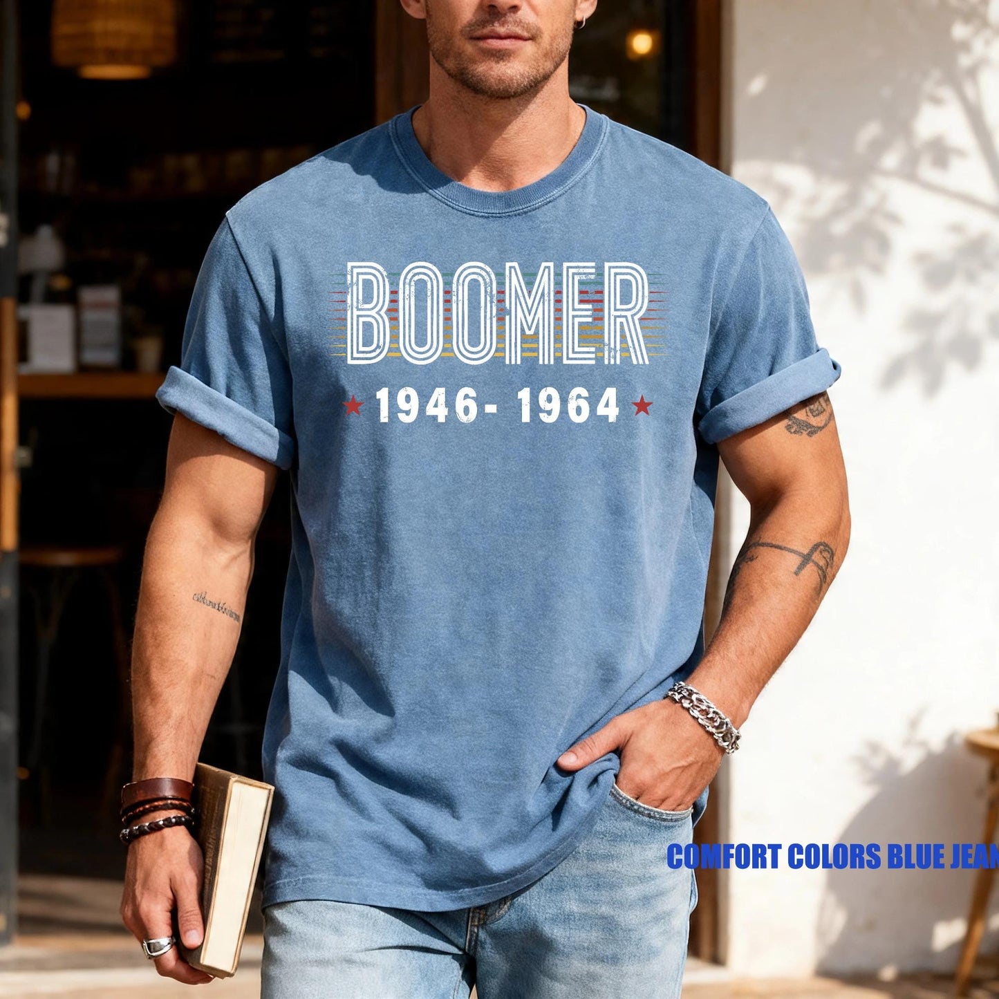 Vintage 1946-1964 Shirt, Retro Sunset Baby Boomer Tee, Meme Outfit for Grandpa Dad Birthday