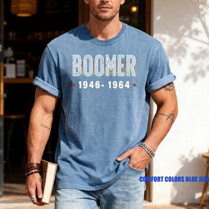 Vintage 1946-1964 Shirt, Retro Sunset Baby Boomer Tee, Meme Outfit for Grandpa Dad Birthday