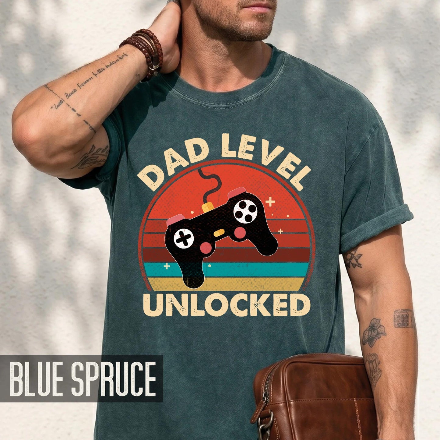 Dad Level Unlocked Shirt: New Gamer Dad T-Shirt