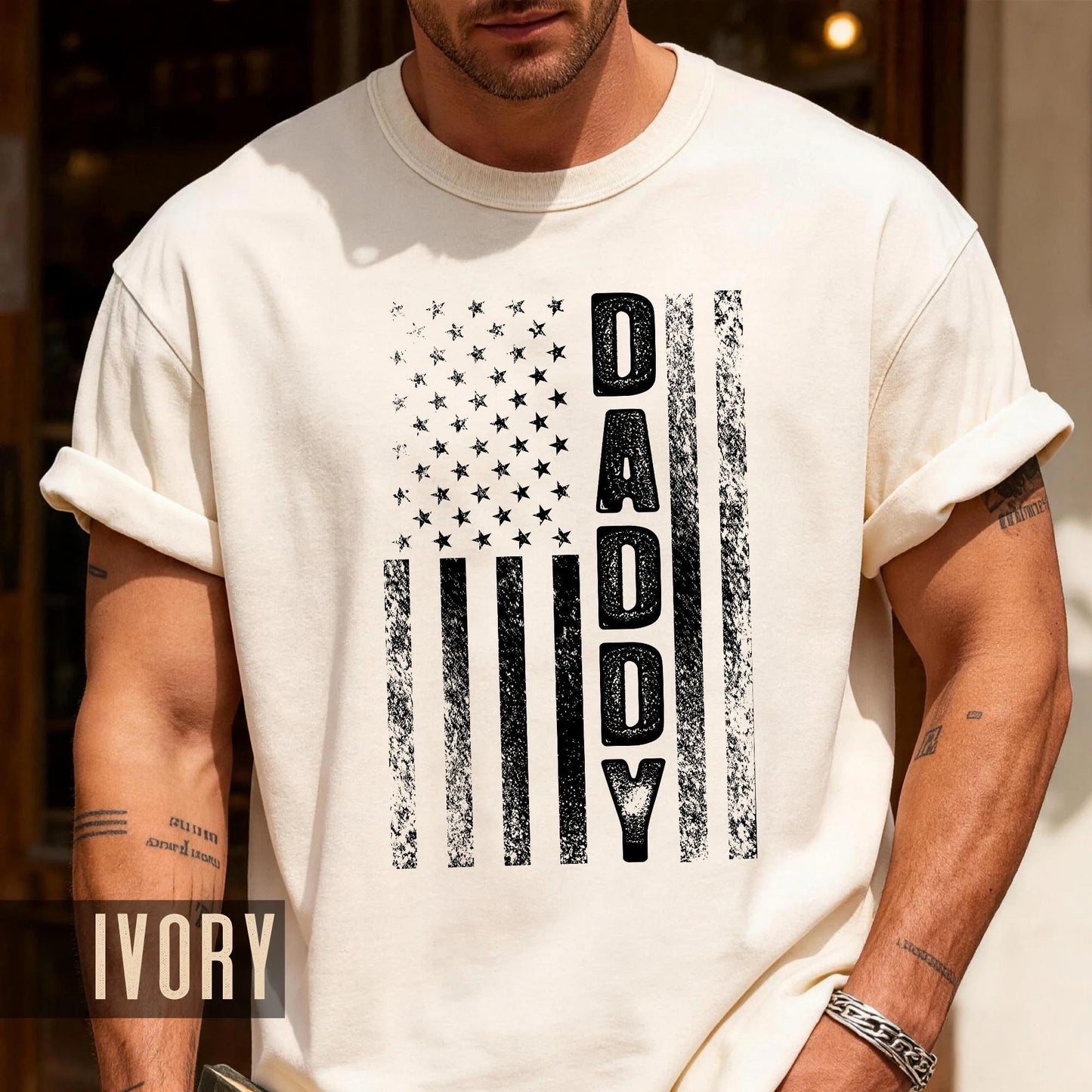 Daddy American Flag T-Shirt