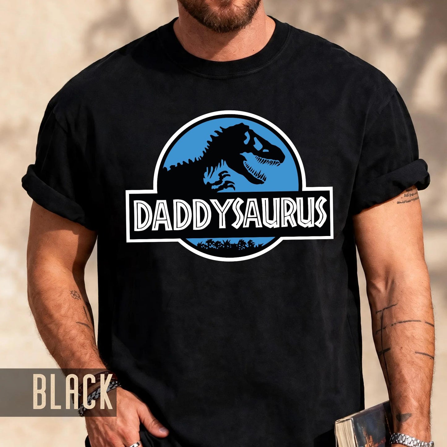 Daddysaurus T-Shirt, Funny Dinosaur Dad Shirt, Fathers Day Gift