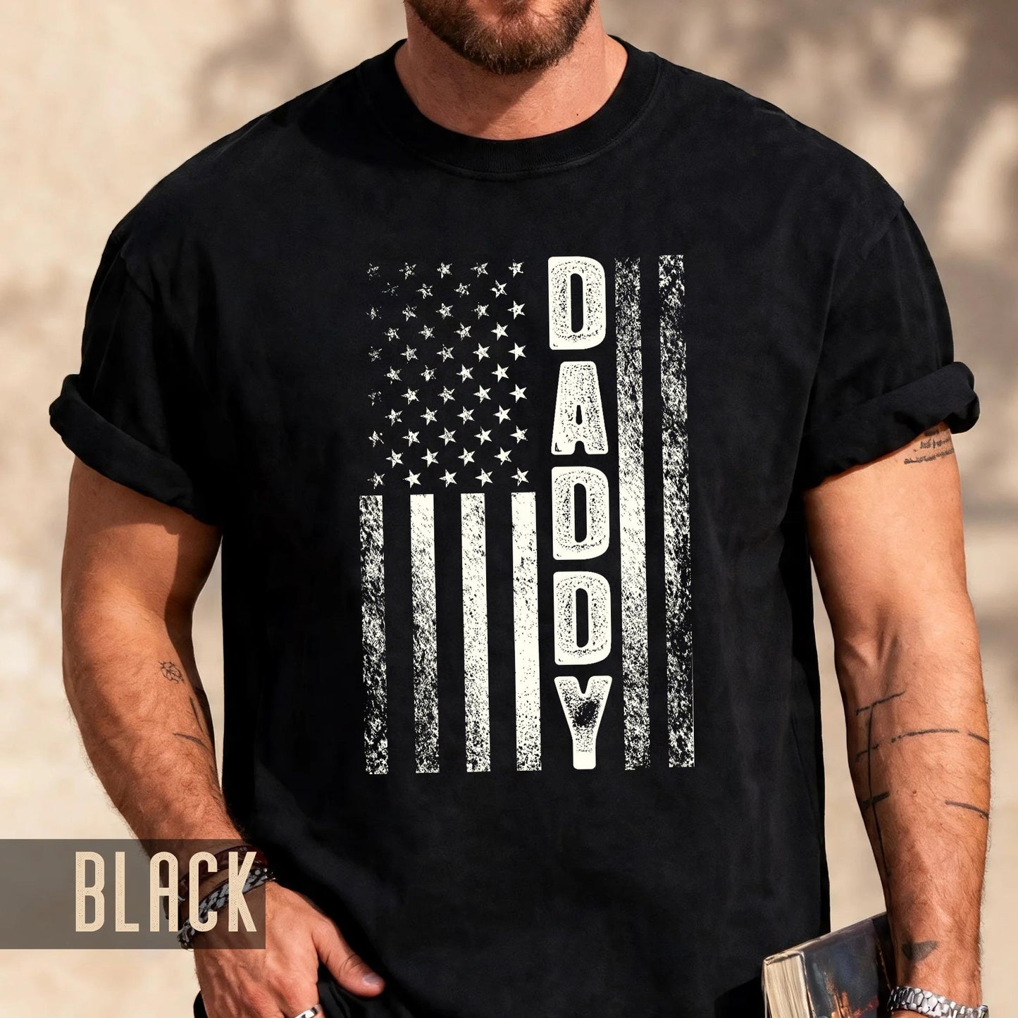 Daddy American Flag T-Shirt
