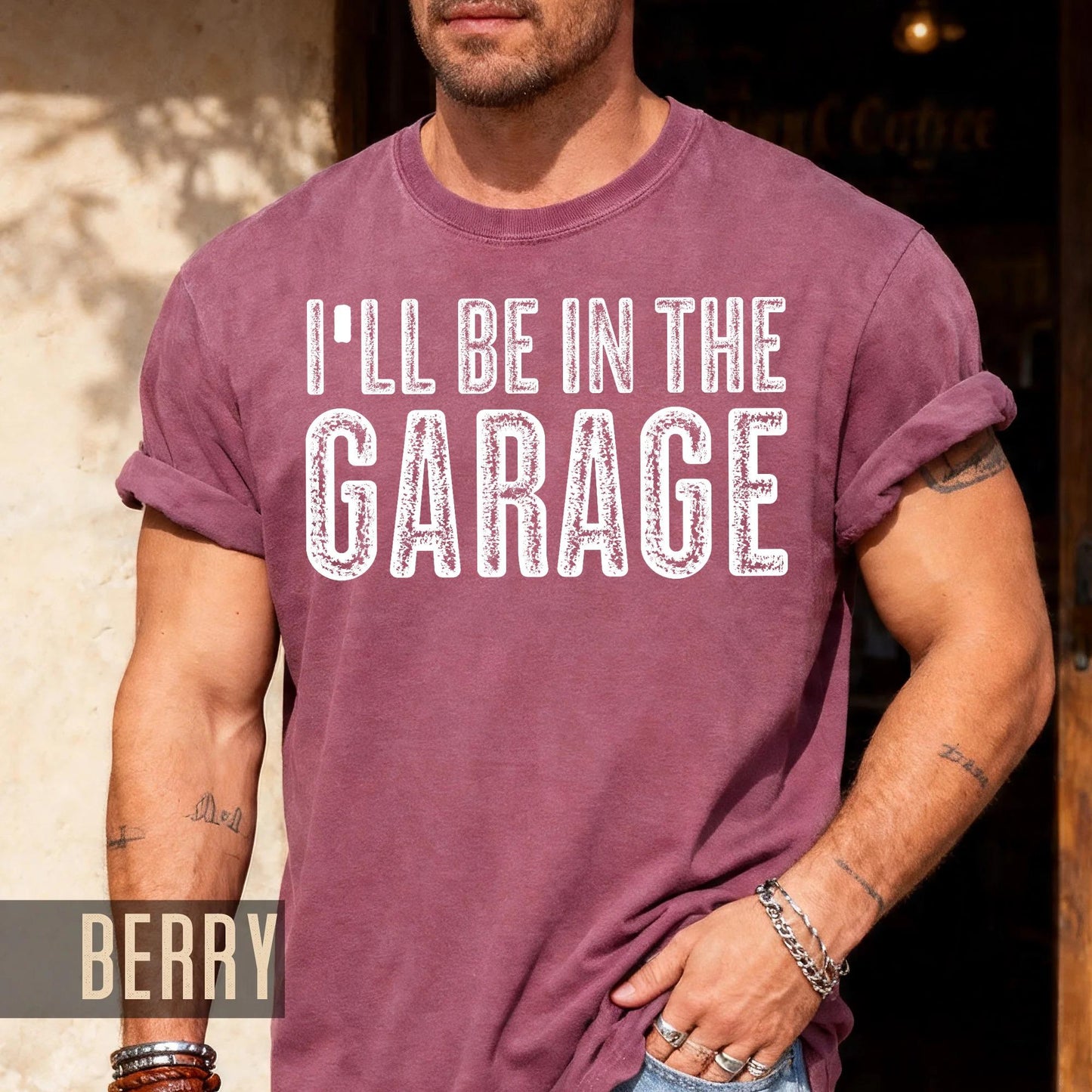 Funny Garage T-Shirt: Mechanic Dad Gift