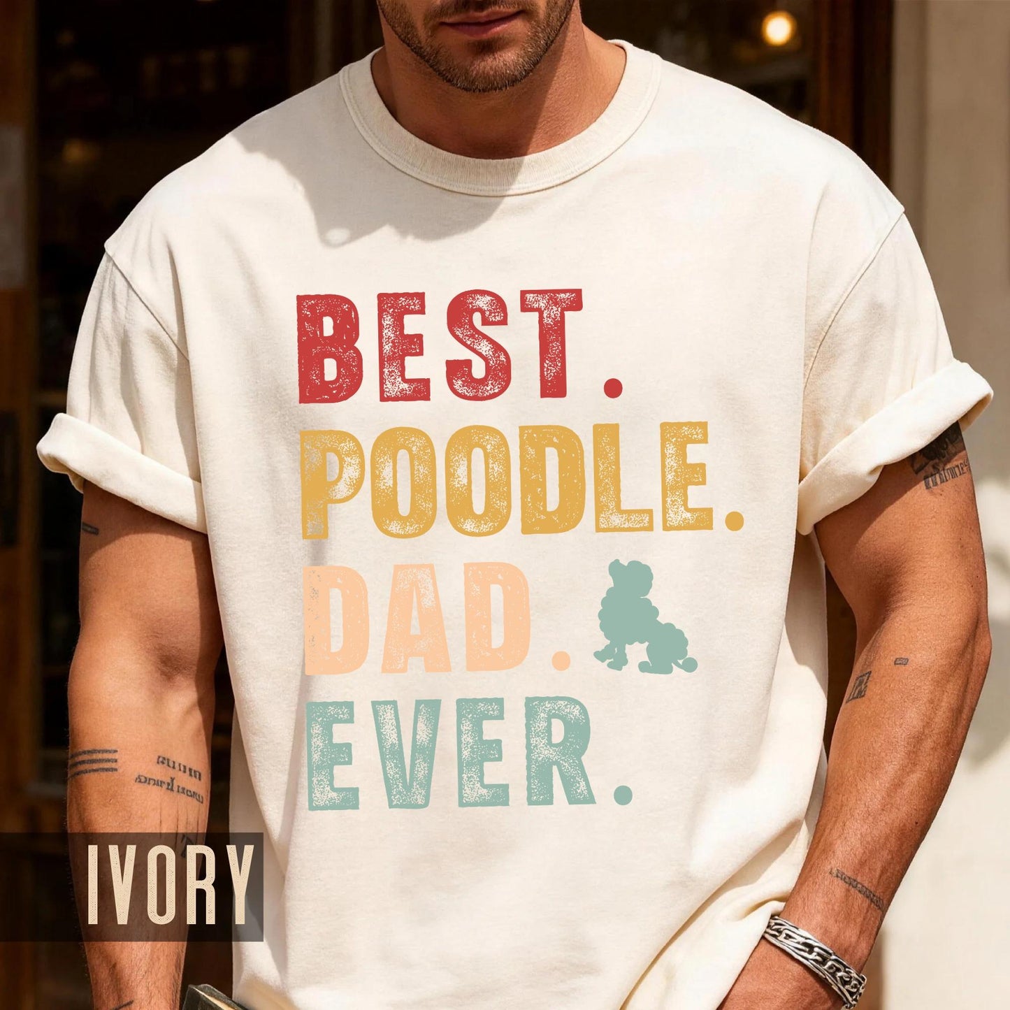 Poodle Dad T-Shirt - Comfort Colors Dog Owner Tee