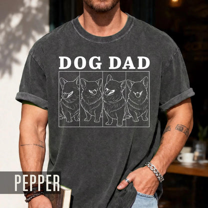 Custom Dog Dad Photo Shirt: Personalized Portrait Gift