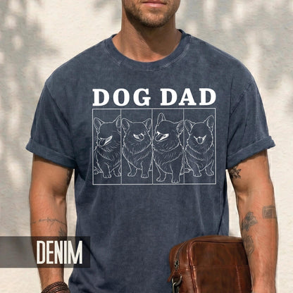 Custom Dog Dad Photo Shirt: Personalized Portrait Gift