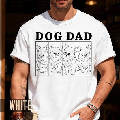 Custom Dog Dad Photo Shirt: Personalized Portrait Gift