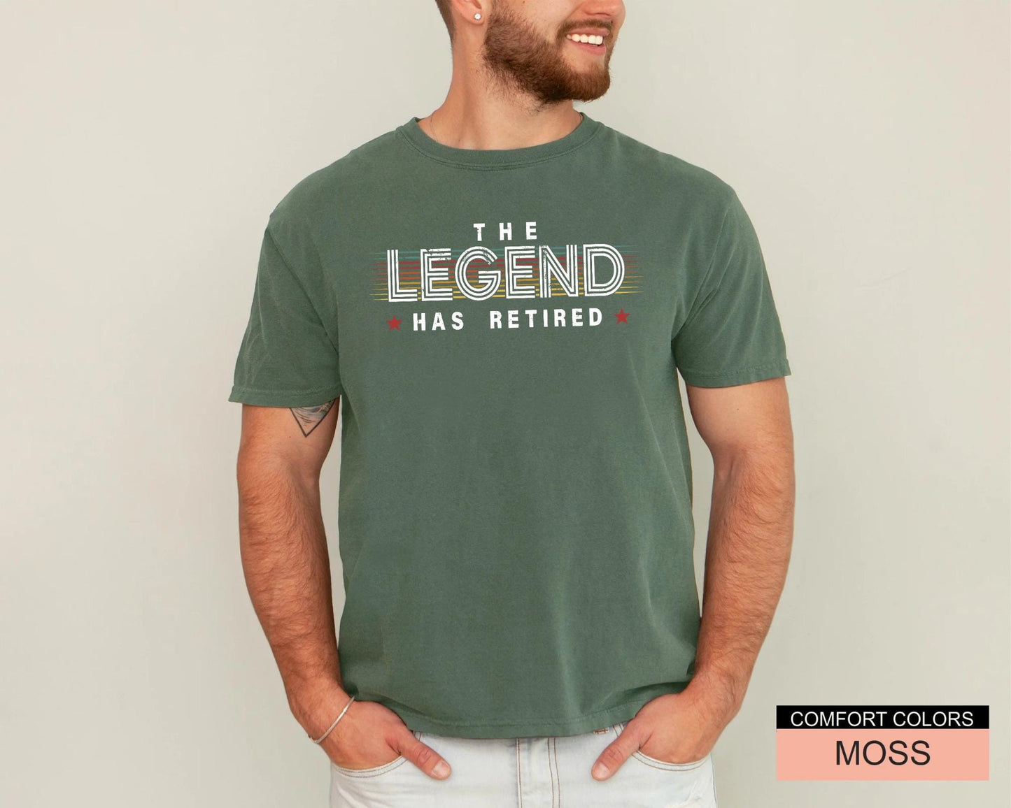 The Legend Has Retired Shirt, Funny Retirement Party Tee for Coworker Friend
