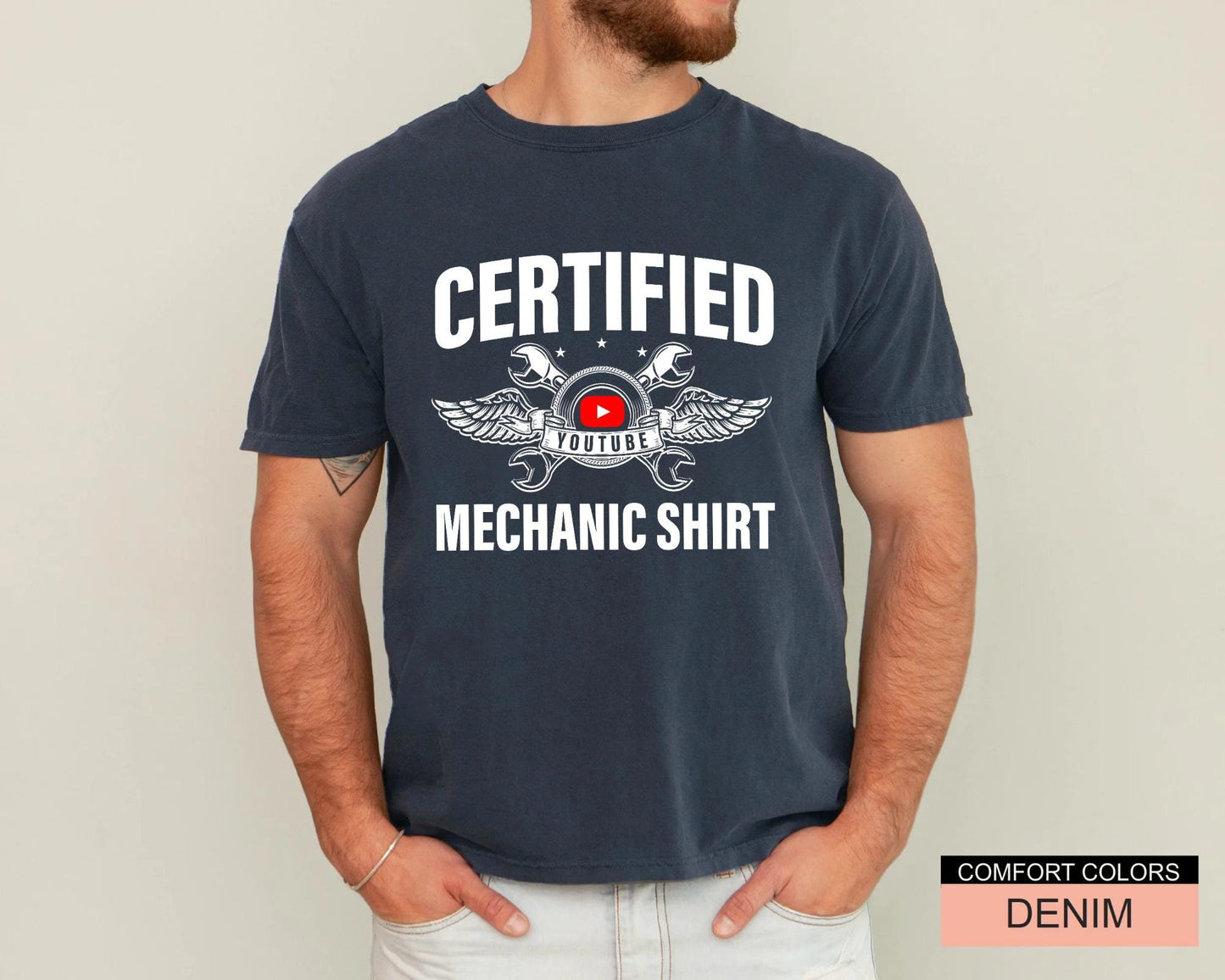 Funny YouTube Mechanic Shirt: DIY Auto Repair Gift for Car Enthusiasts