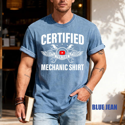 Funny YouTube Mechanic Shirt: DIY Auto Repair Gift for Car Enthusiasts