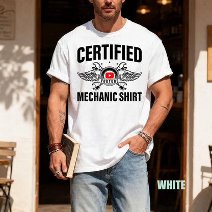 Funny YouTube Mechanic Shirt: DIY Auto Repair Gift for Car Enthusiasts