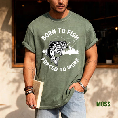 Funny Fishing T-Shirt: Born To Fish - Comfort Colors 1717