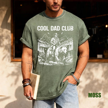 Dad Club Bear Rider Graphic Tee, Outdoorsman Gift