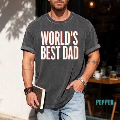 World's Best Dad Shirt, Fathers Day Tee