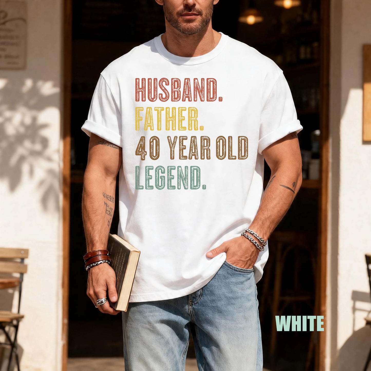 40th Birthday Shirt, Husband Father Legend Tee