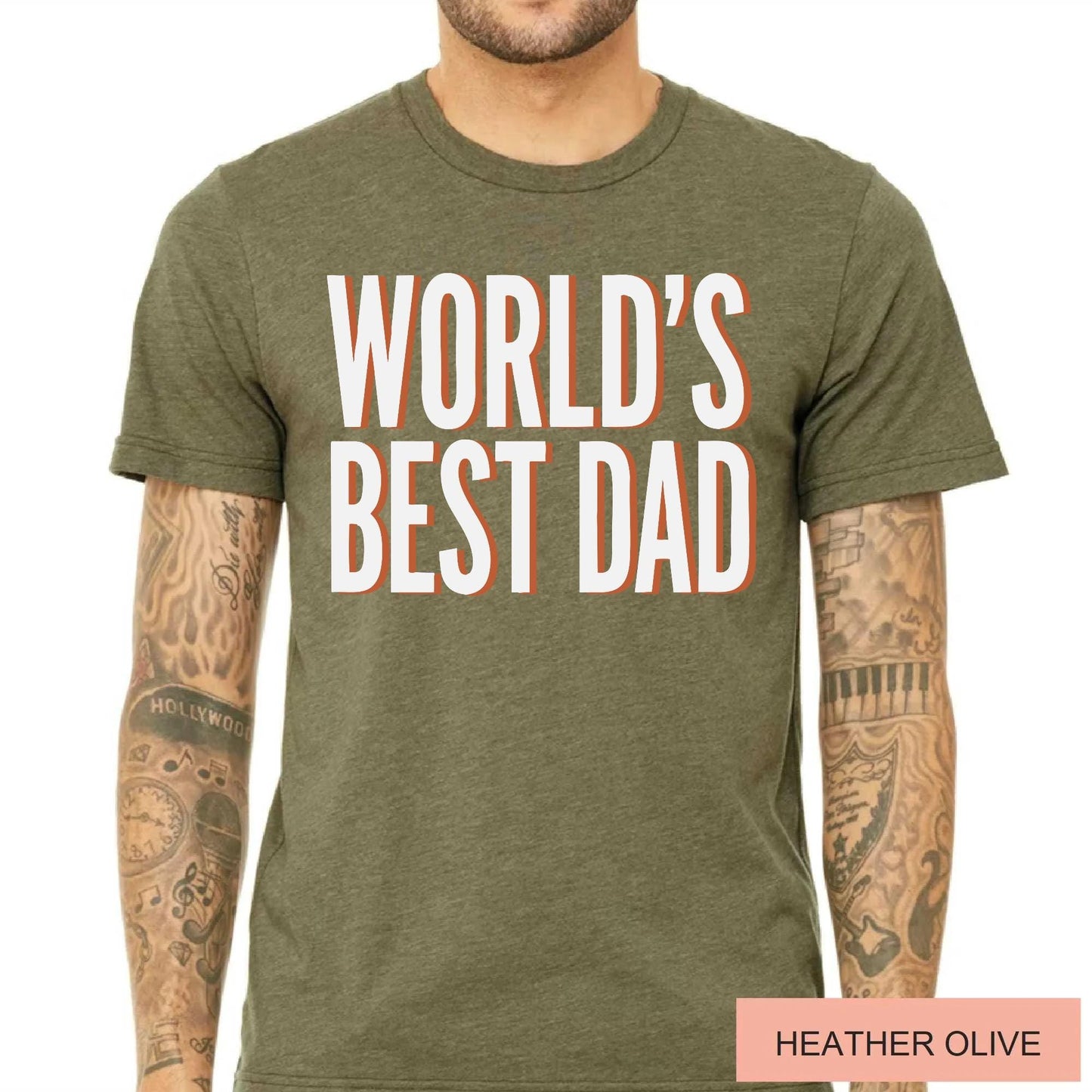 World's Best Dad Shirt, Fathers Day Tee