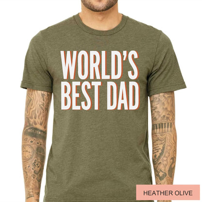 World's Best Dad Shirt, Fathers Day Tee