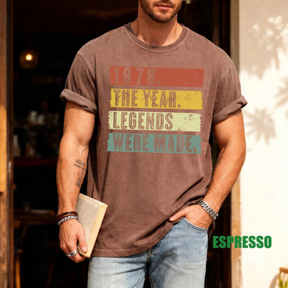 Mens 50th Birthday Shirt, 1976 Legends Were Made Tee