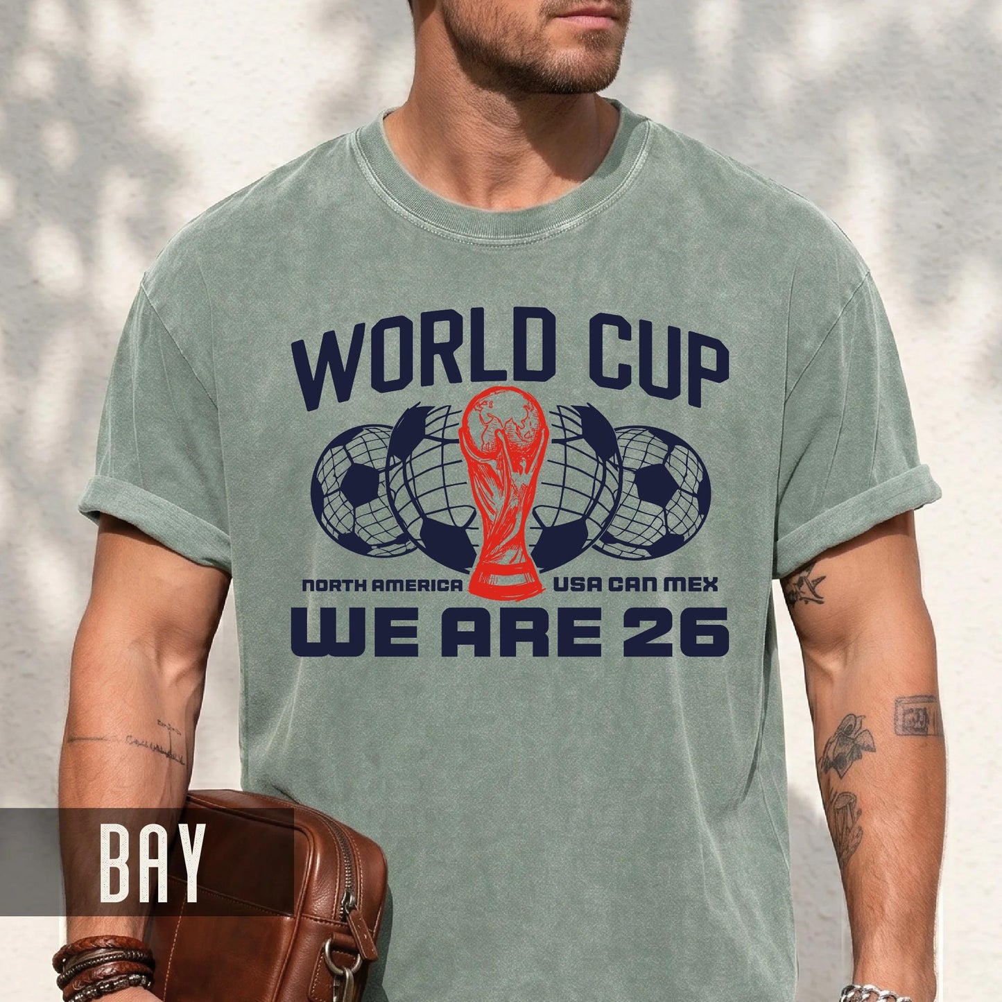 World Cup 2026 Soccer Shirt, We Are 26 North America Trophy Tee, USA Canada Mexico Tournament Fan Top