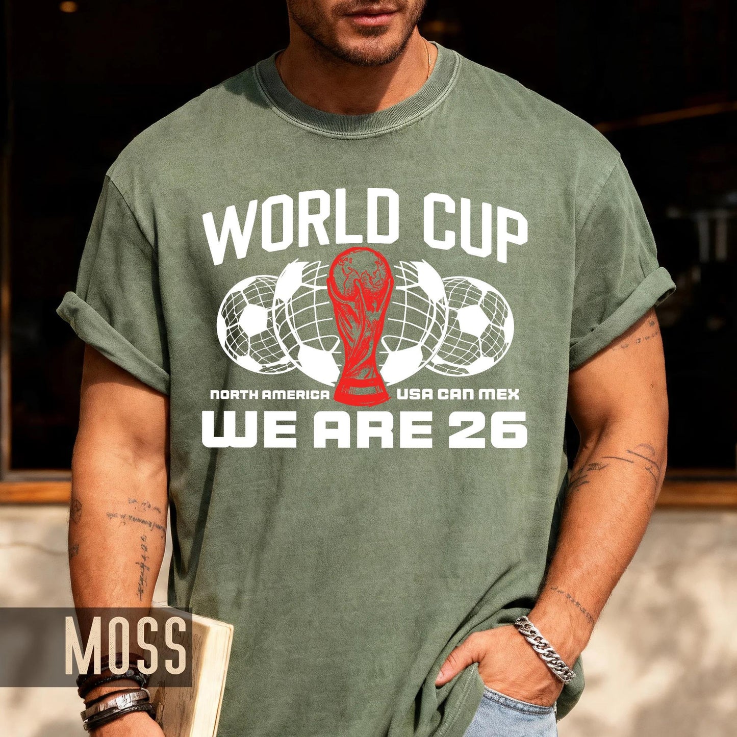 World Cup 2026 Soccer Shirt, We Are 26 North America Trophy Tee, USA Canada Mexico Tournament Fan Top