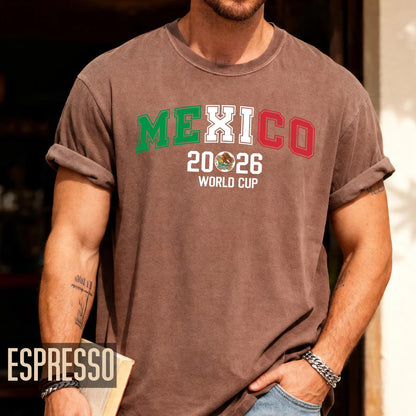 Viva Mexico Soccer Shirt, Mexican Flag Colors World Cup 2026 Tee