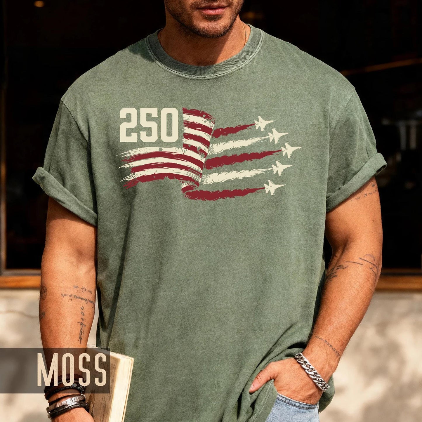USA 250 Years Fighter Jet Airshow Shirt, American Flag Military Aviation Semiquincentennial Patriotic Tee