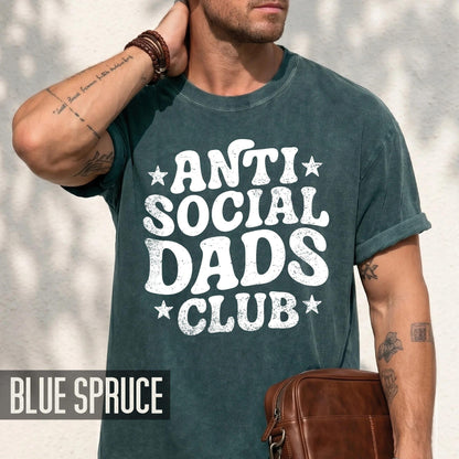 Anti Social Dads Club Shirt: New Dad Gift, Funny Father's Day Tee