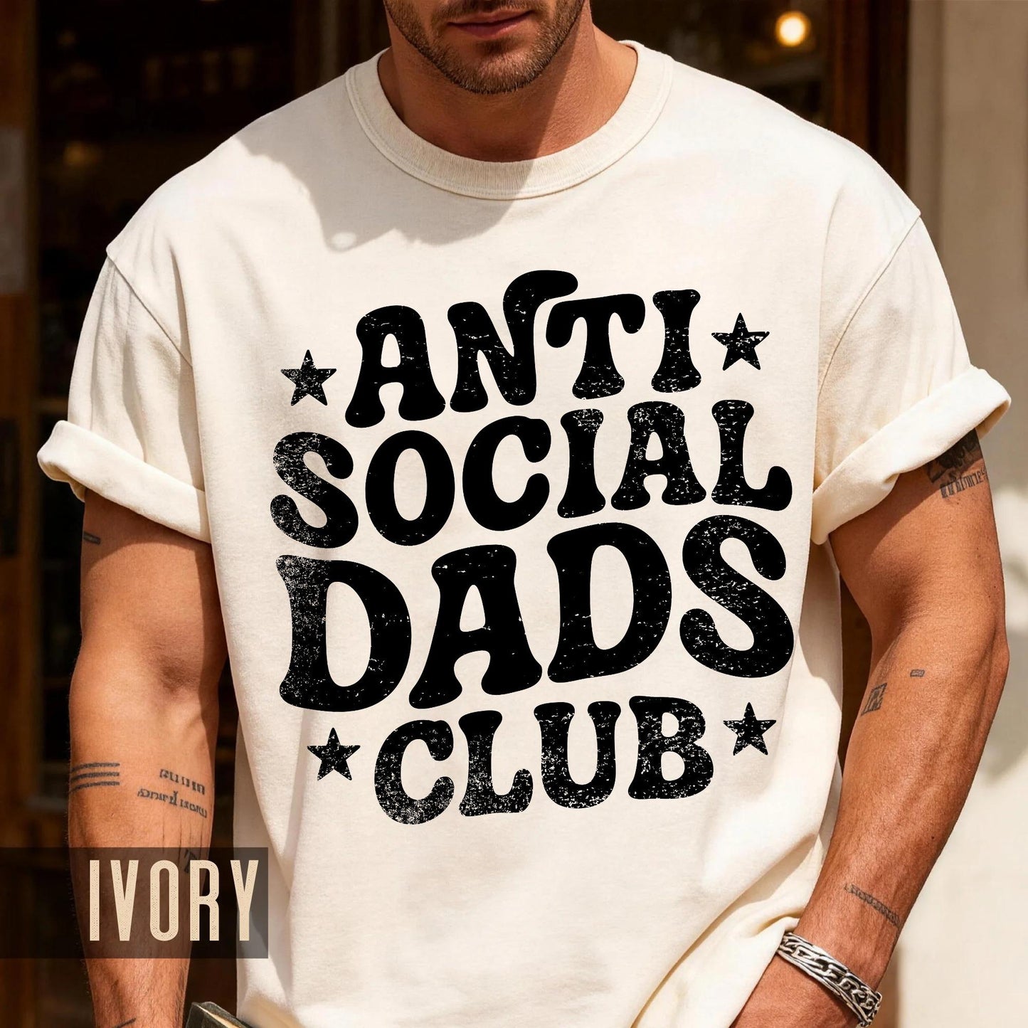 Anti Social Dads Club Shirt: New Dad Gift, Funny Father's Day Tee