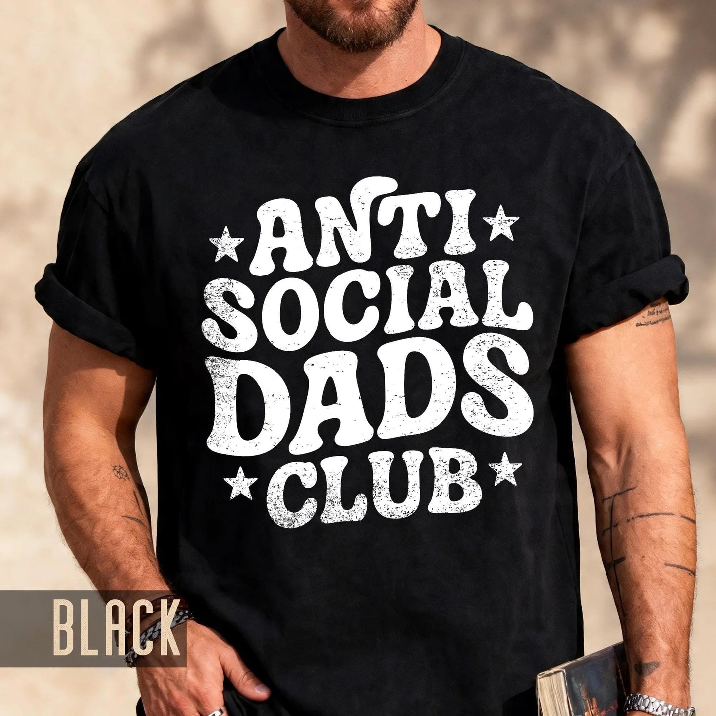 Anti Social Dads Club Shirt: New Dad Gift, Funny Father's Day Tee