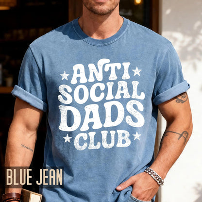 Anti Social Dads Club Shirt: New Dad Gift, Funny Father's Day Tee